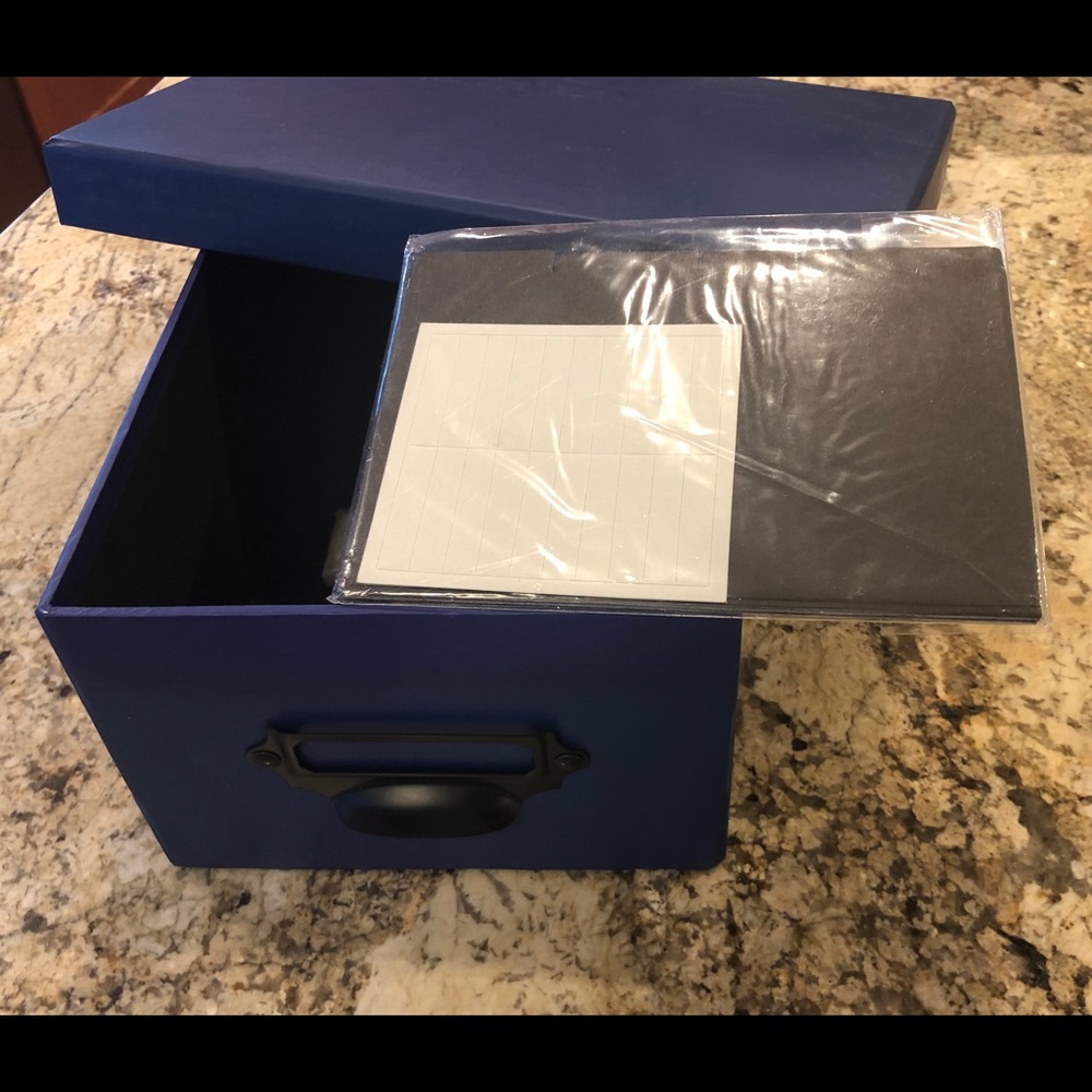 Purple and Blue Organizing Boxes